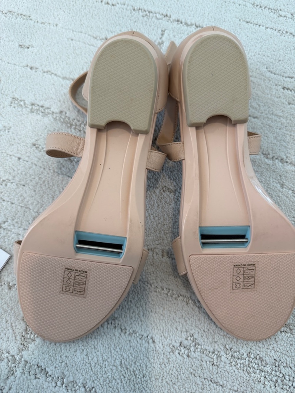 Pashion Footwear Blush Tan Strappy Block Heel Sandals - Picture 2 of 3